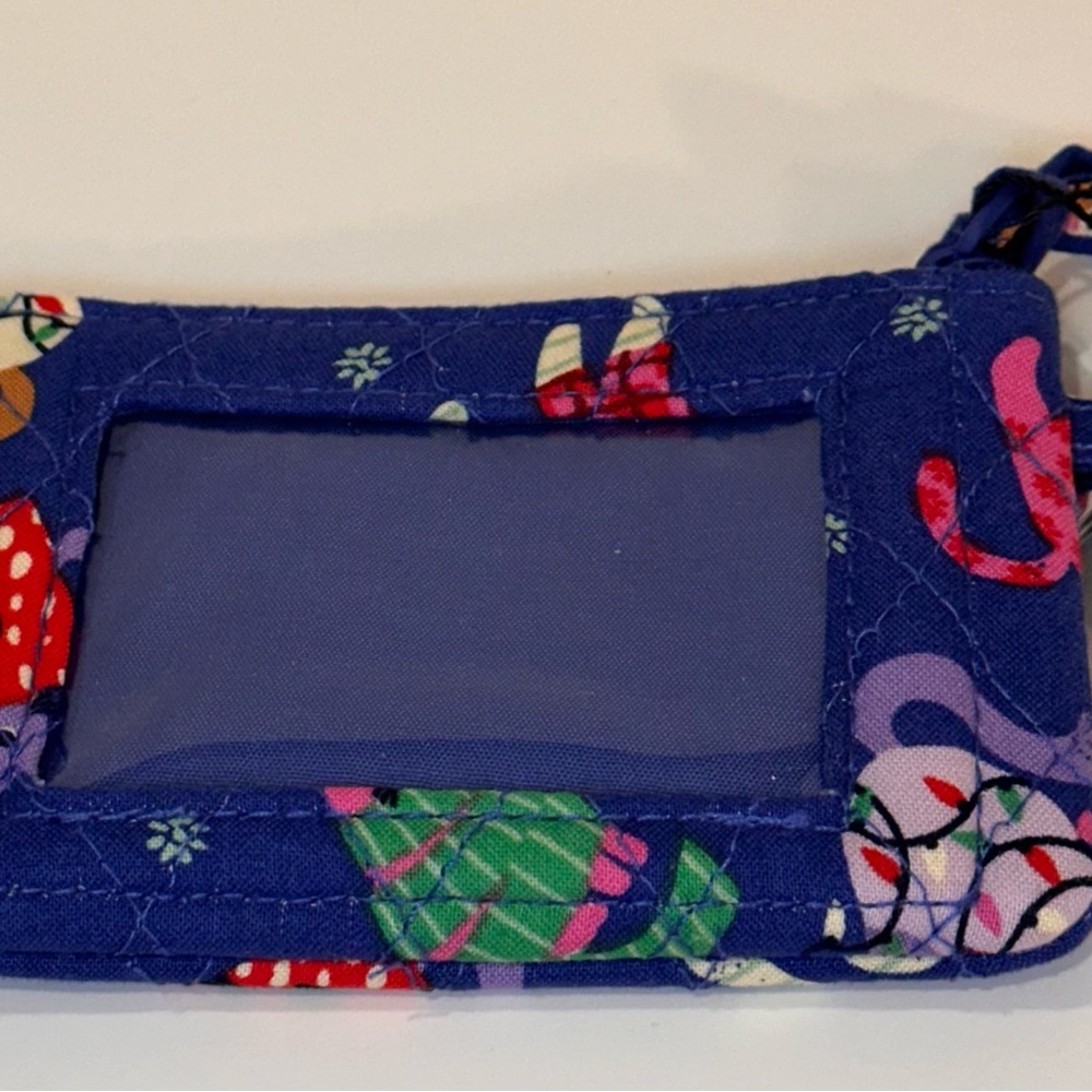NWT Vera Bradley Zip ID Case Retired Pattern Catnip Christmas. - Picture 7 of 11